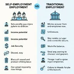 Comparing self-employment and traditional employment options