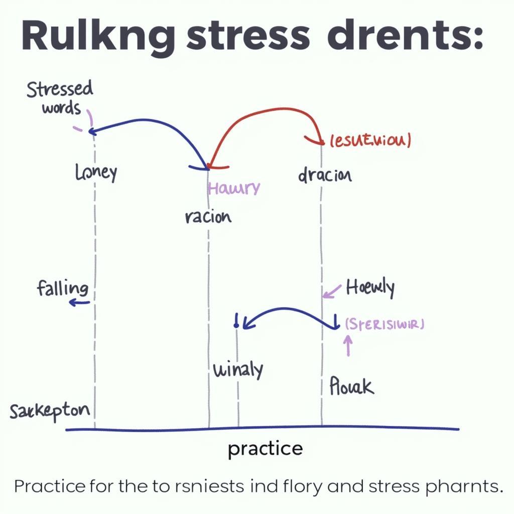 Sentence stress and intonation practice