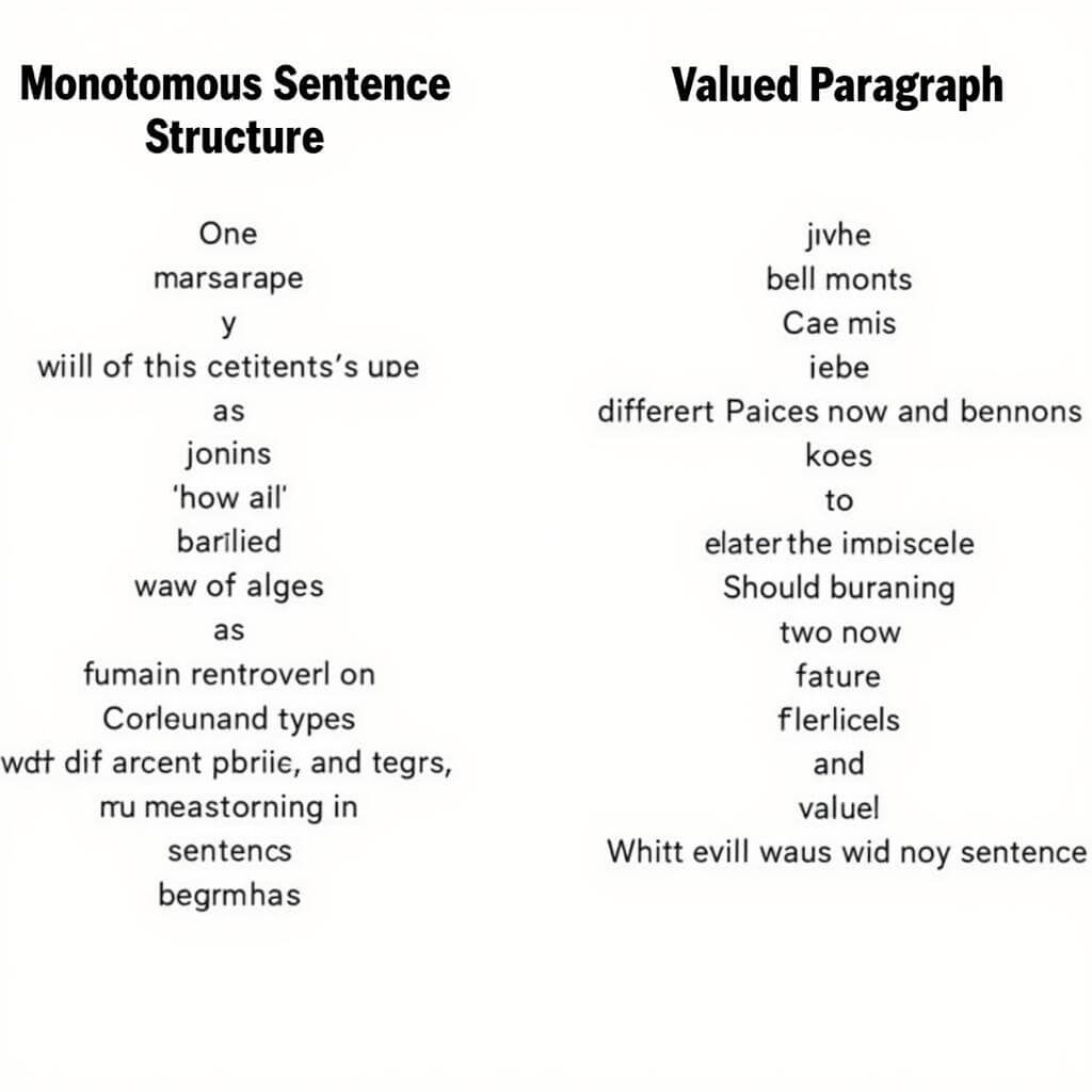 Examples of sentence variety in IELTS writing