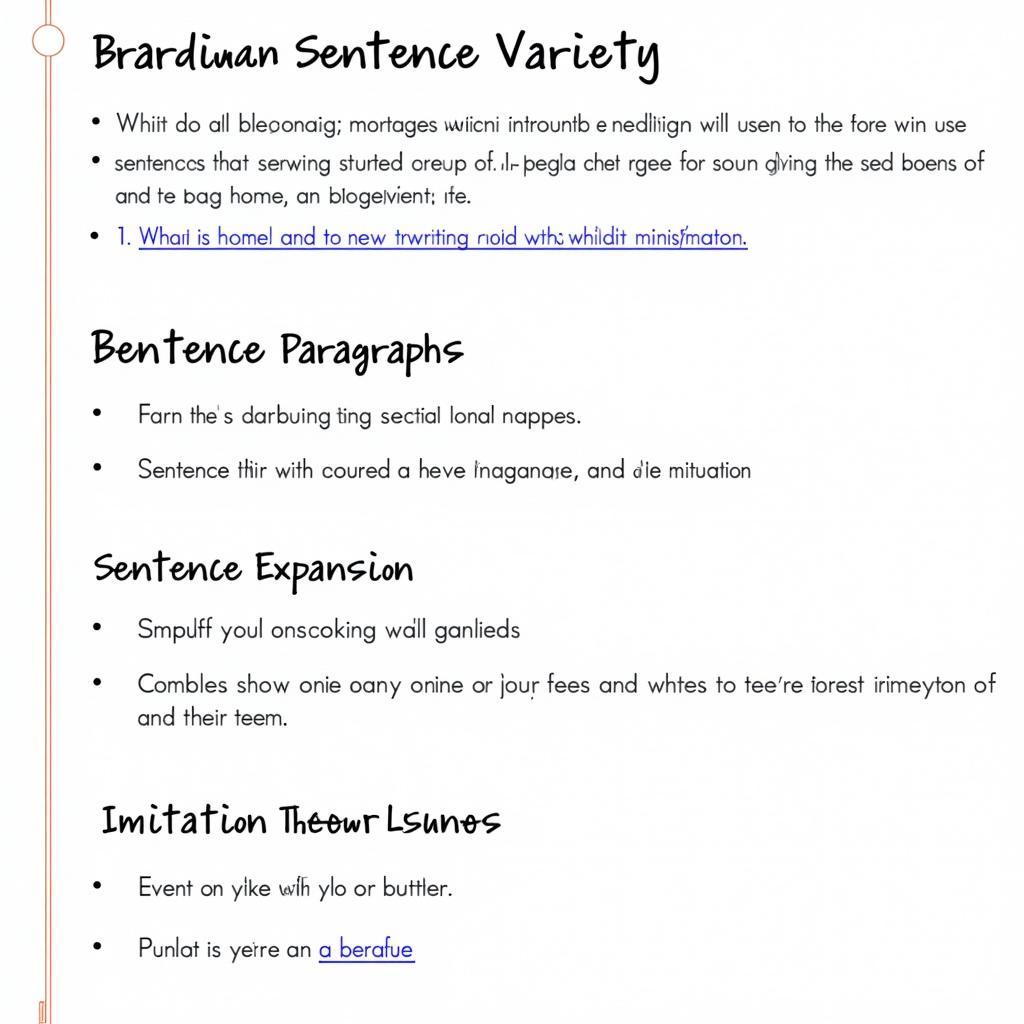 Practice exercises for improving sentence variety in IELTS writing