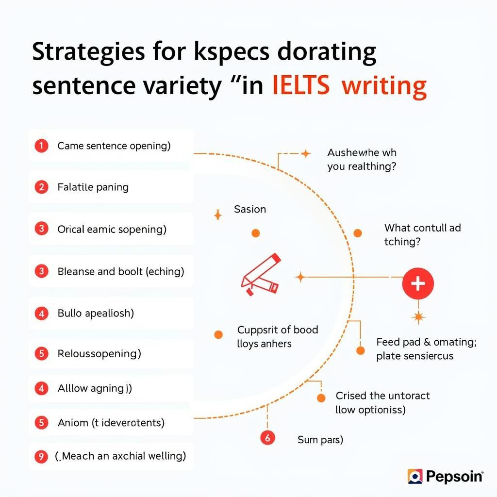 Strategies for incorporating sentence variety in IELTS writing