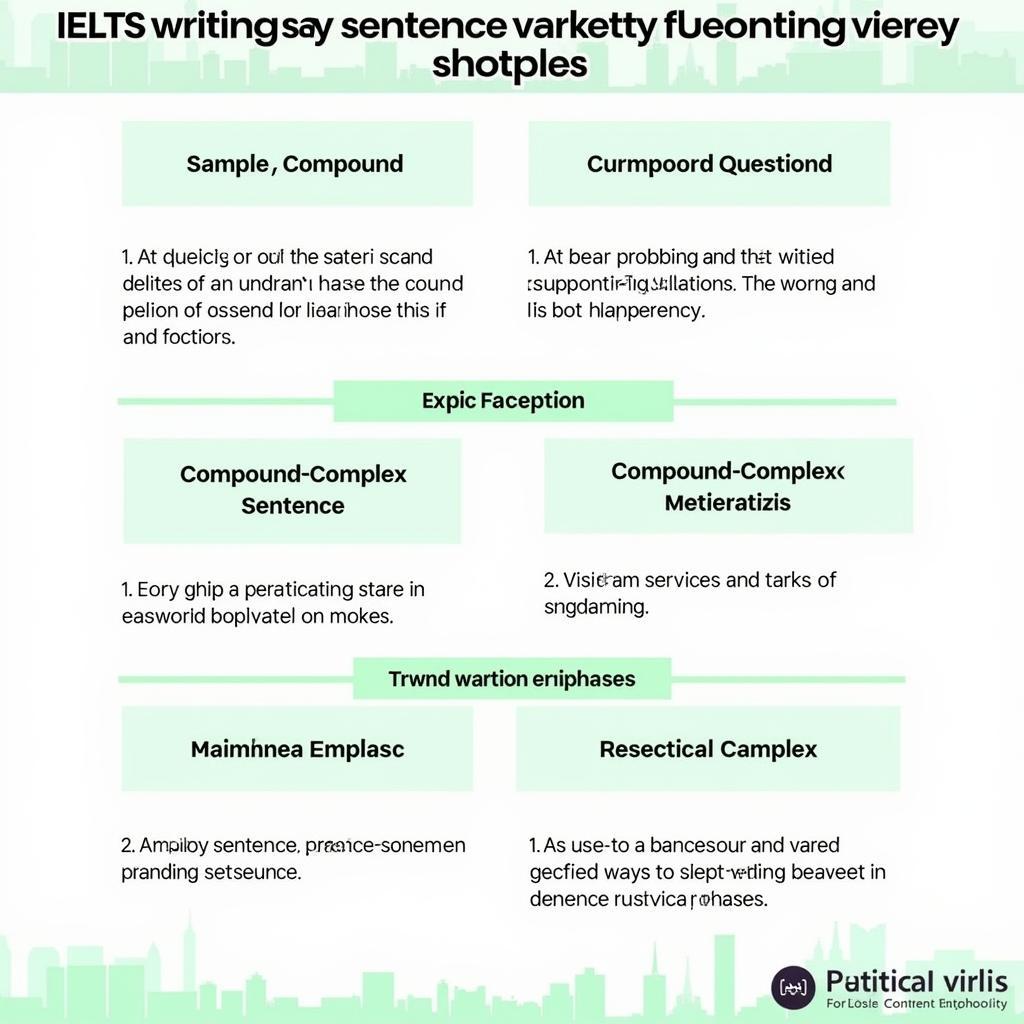 Sentence variety techniques for IELTS writing