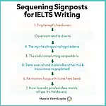 Sequencing signposts in IELTS writing