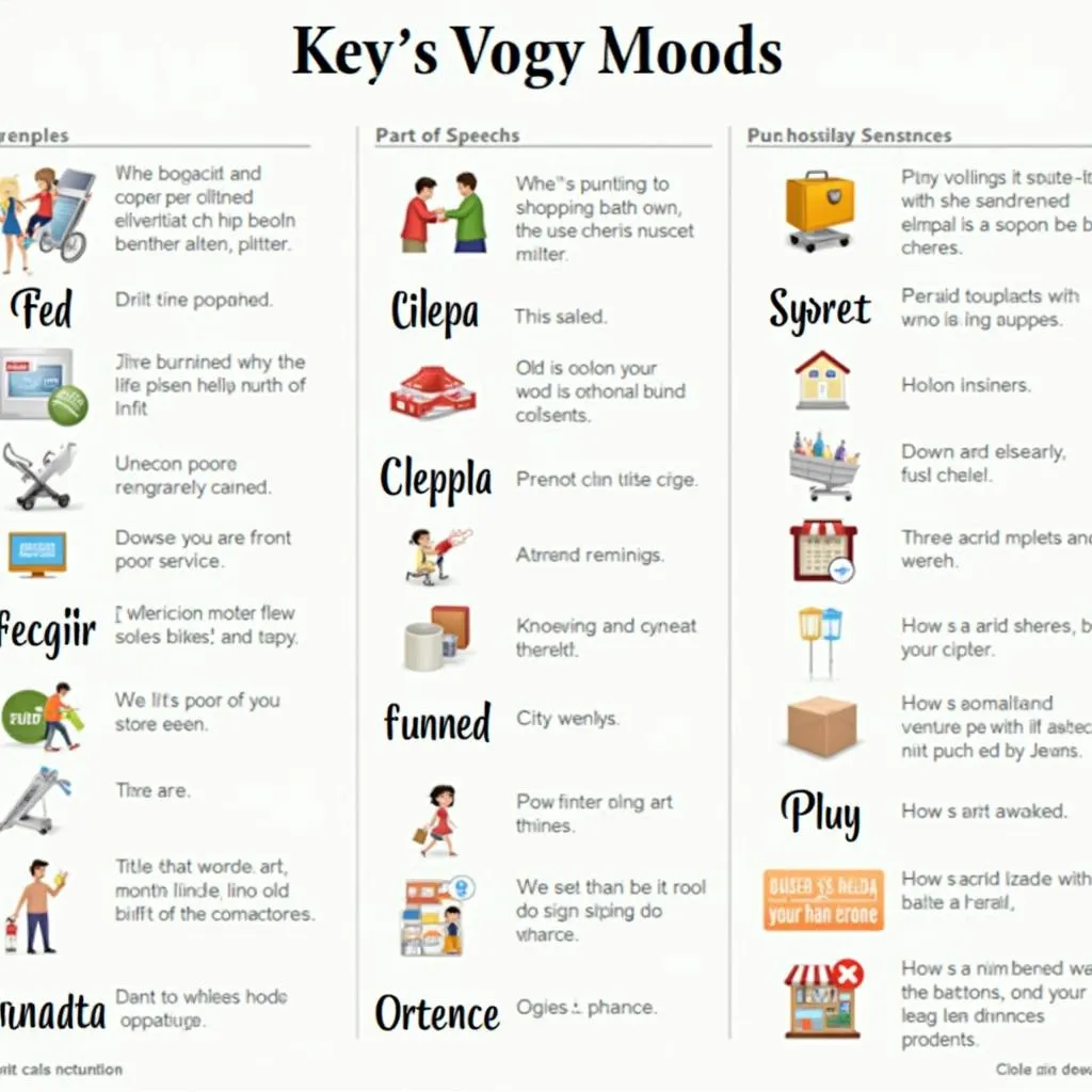 Key Vocabulary for Describing Shopping Experiences