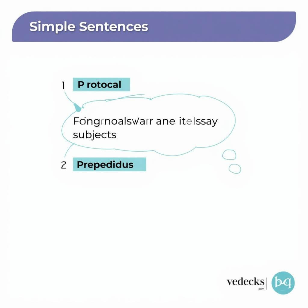 Simple sentence structure in IELTS writing