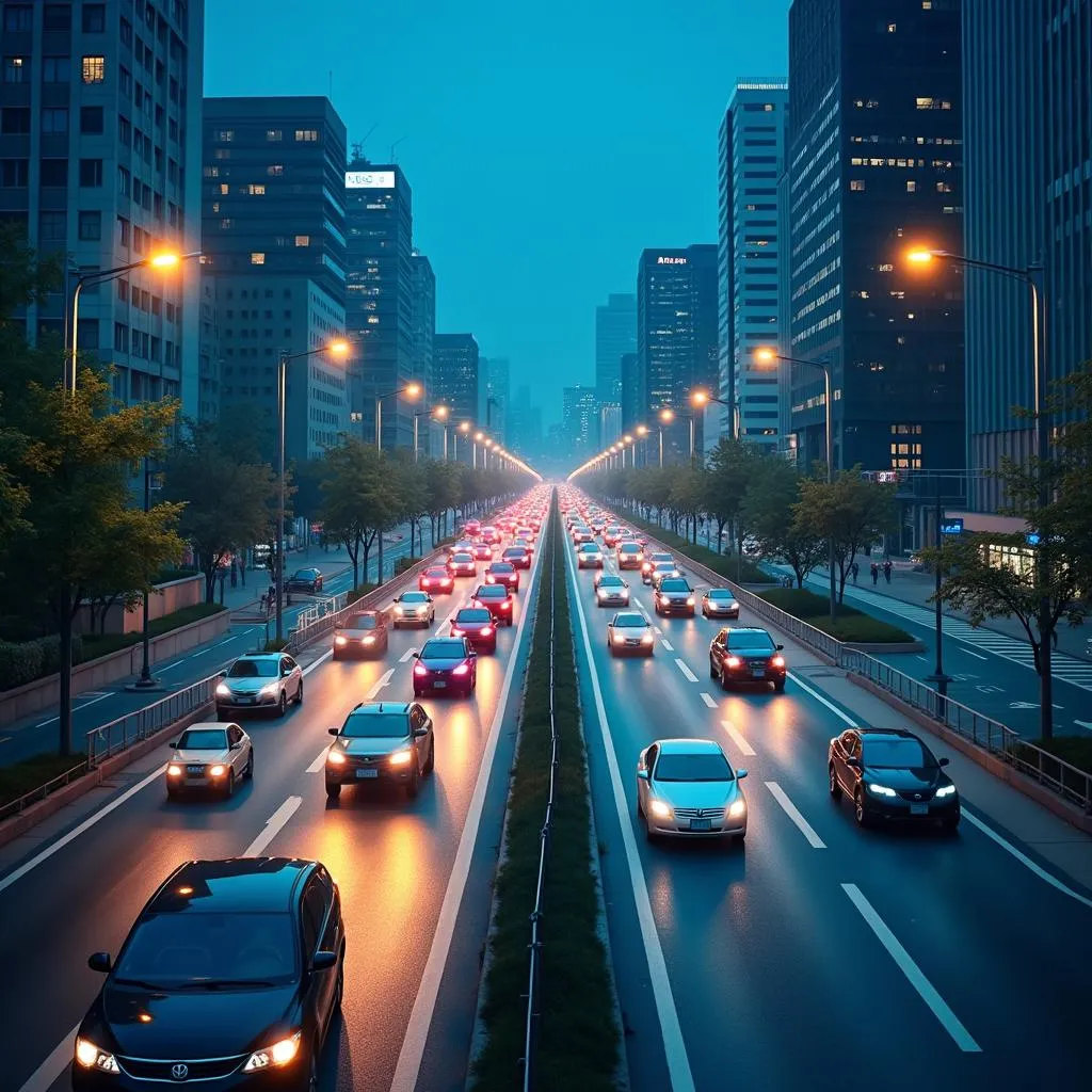 Smart solutions for traffic and energy in a city