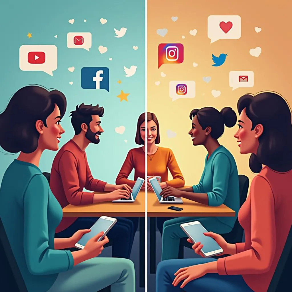 The impact of social media on communication