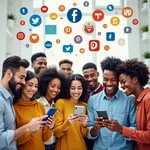 Social media facilitating cultural exchange between diverse users