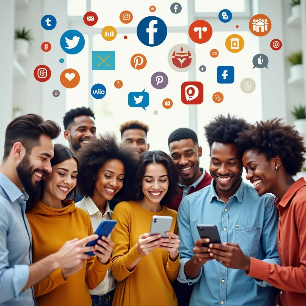 Social media facilitating cultural exchange between diverse users