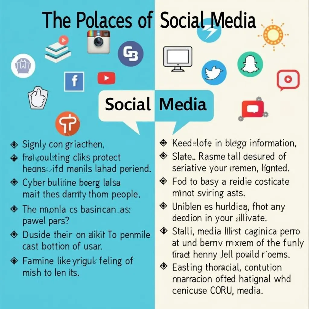 Positive and negative impacts of social media