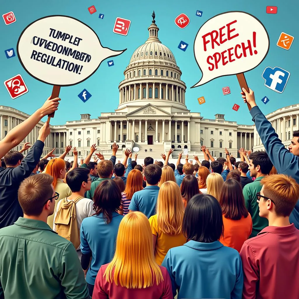 Social media regulation debate