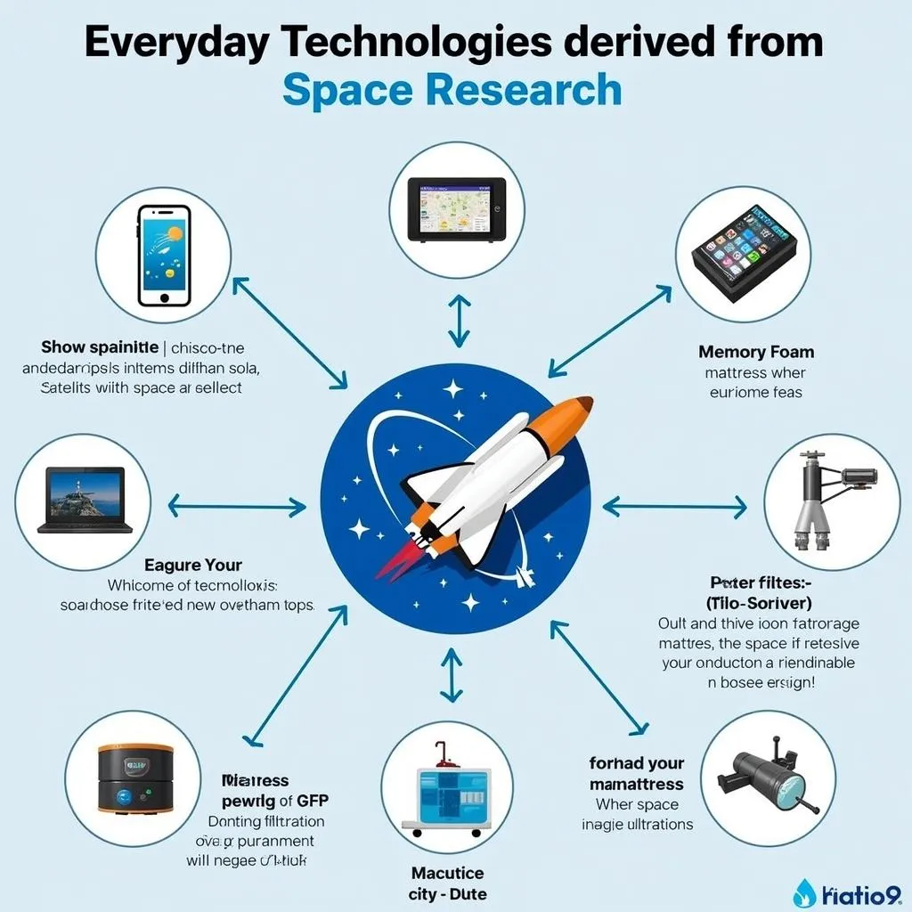 Space research benefits in everyday life