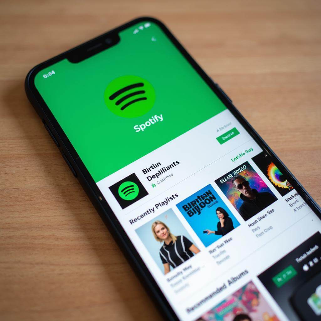 Spotify interface showing personalized playlists