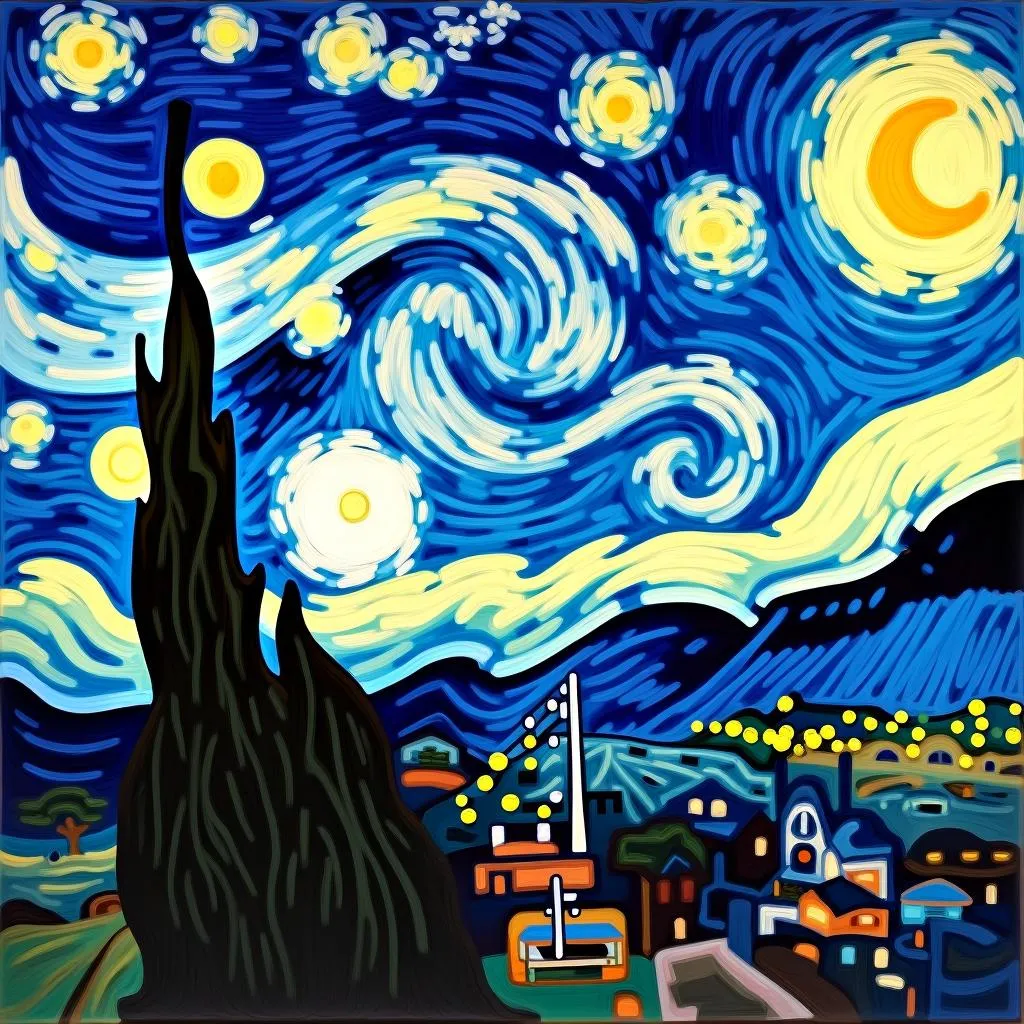 The Starry Night by Vincent van Gogh