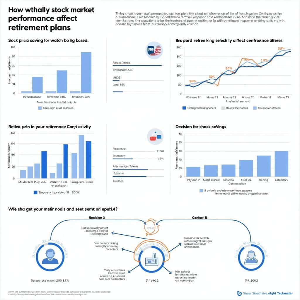 Stock market's impact on retirement plans visualized