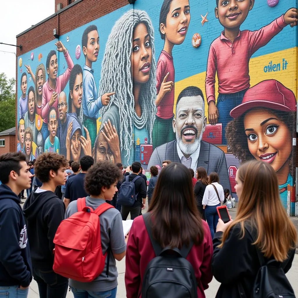 Street art sparking cultural dialogue among students