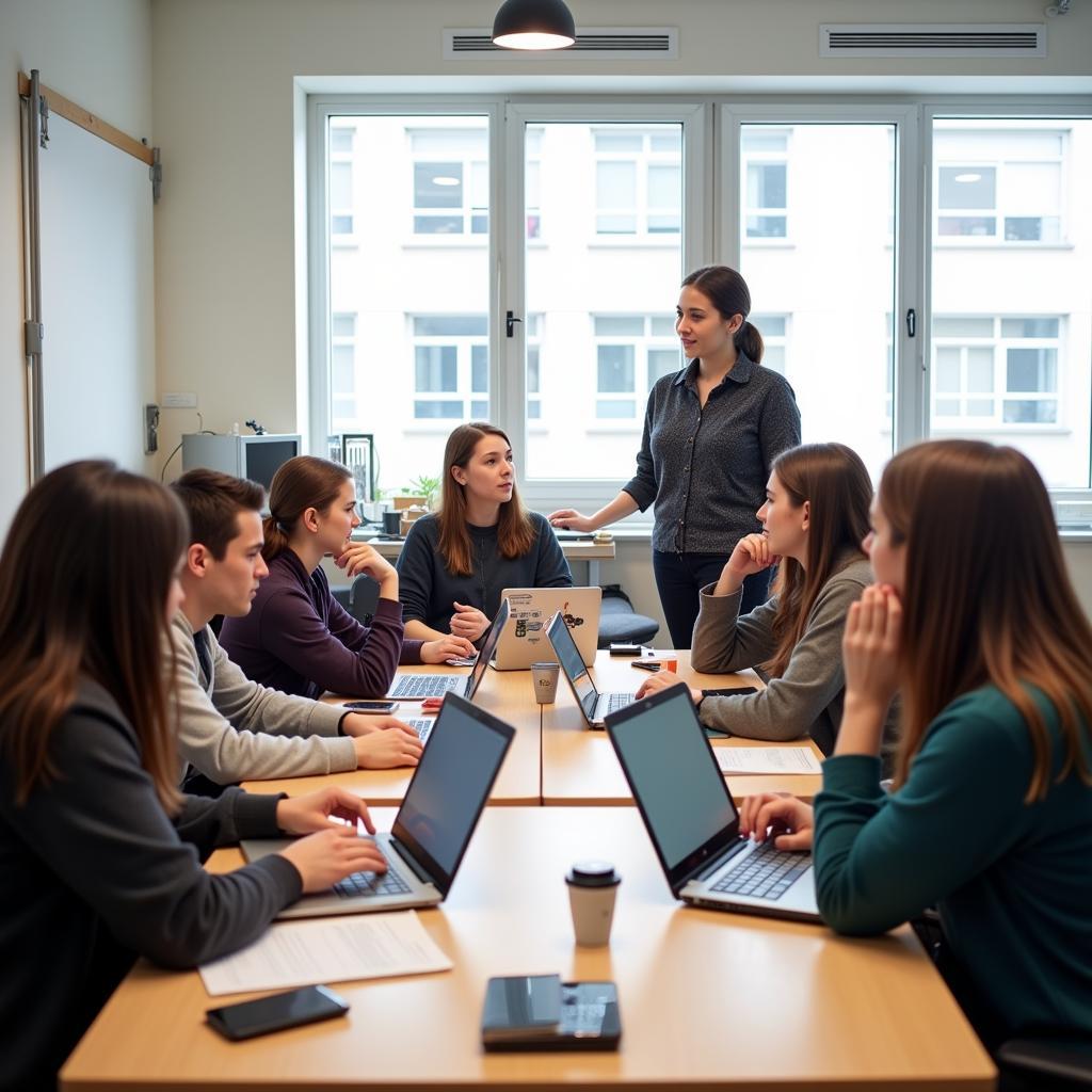 Students Engaging in Active Learning in a Flipped Classroom