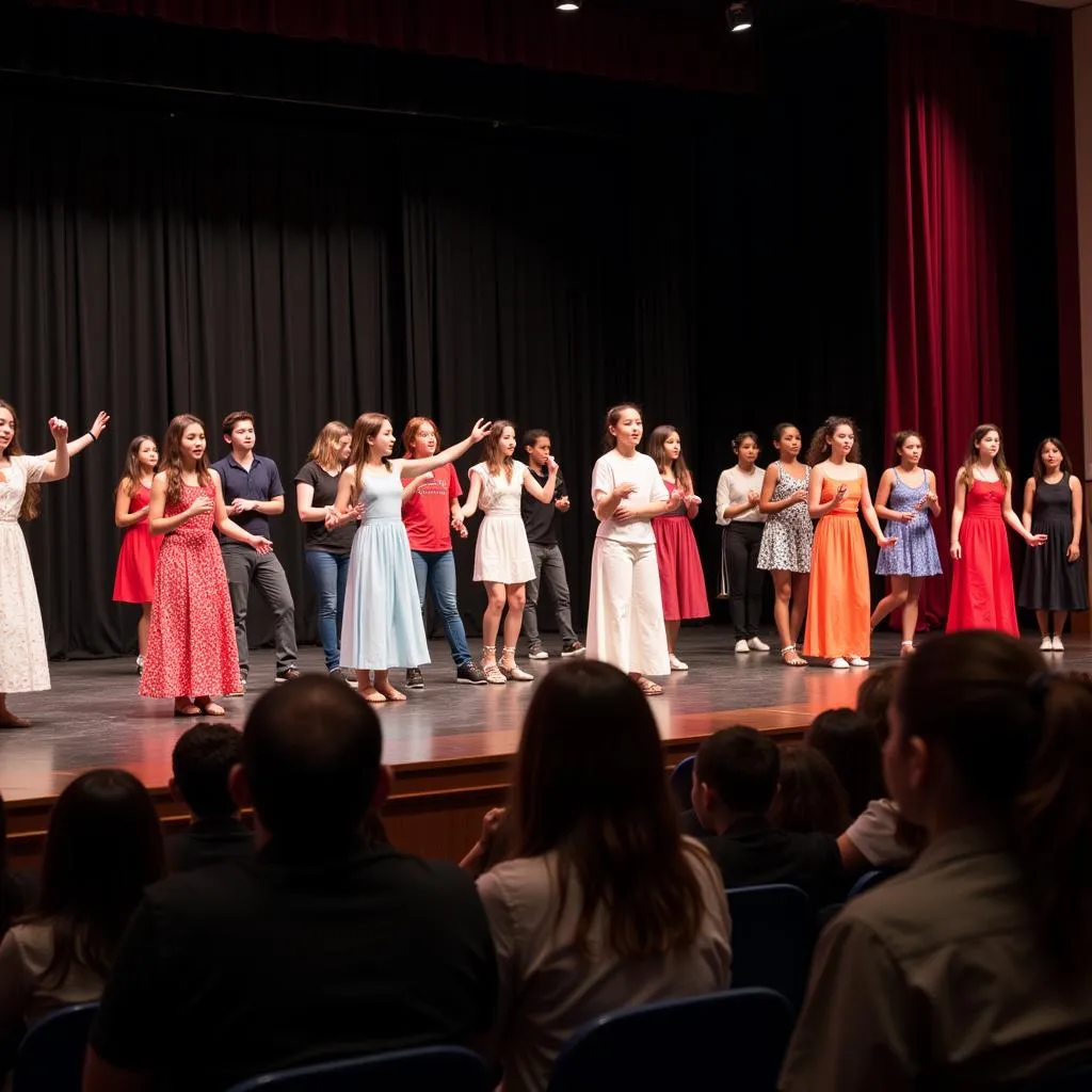 Student performances bridging cultures