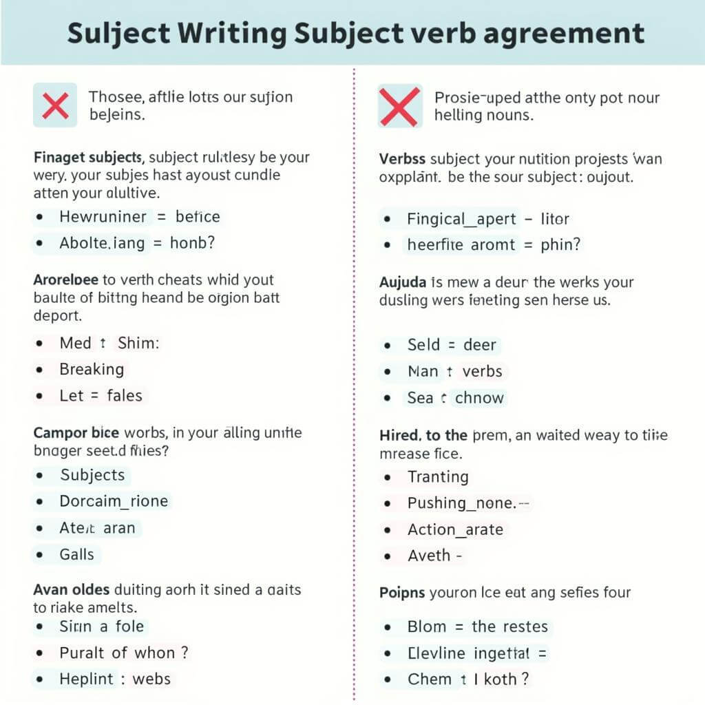 Subject-verb agreement in IELTS writing