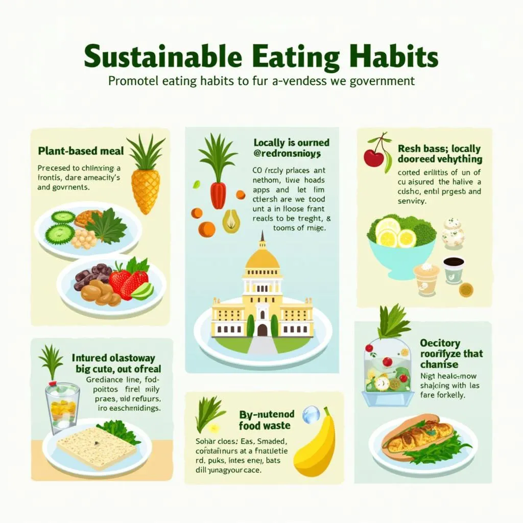 Government promoting sustainable eating habits