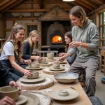 Sustainable pottery workshop using traditional techniques