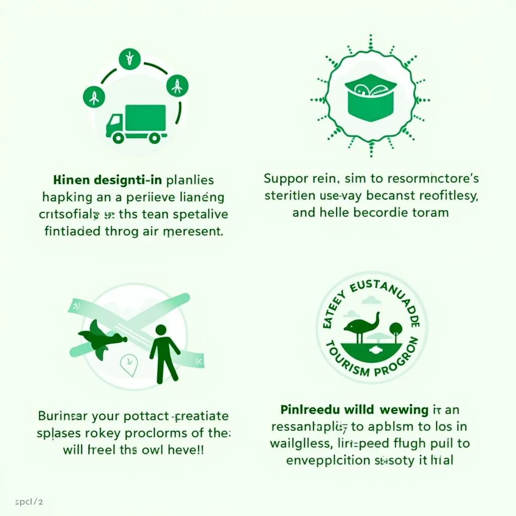 Infographic on sustainable tourism practices