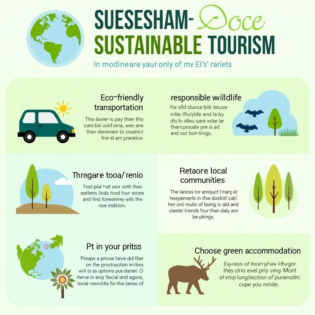 Infographic on sustainable tourism practices