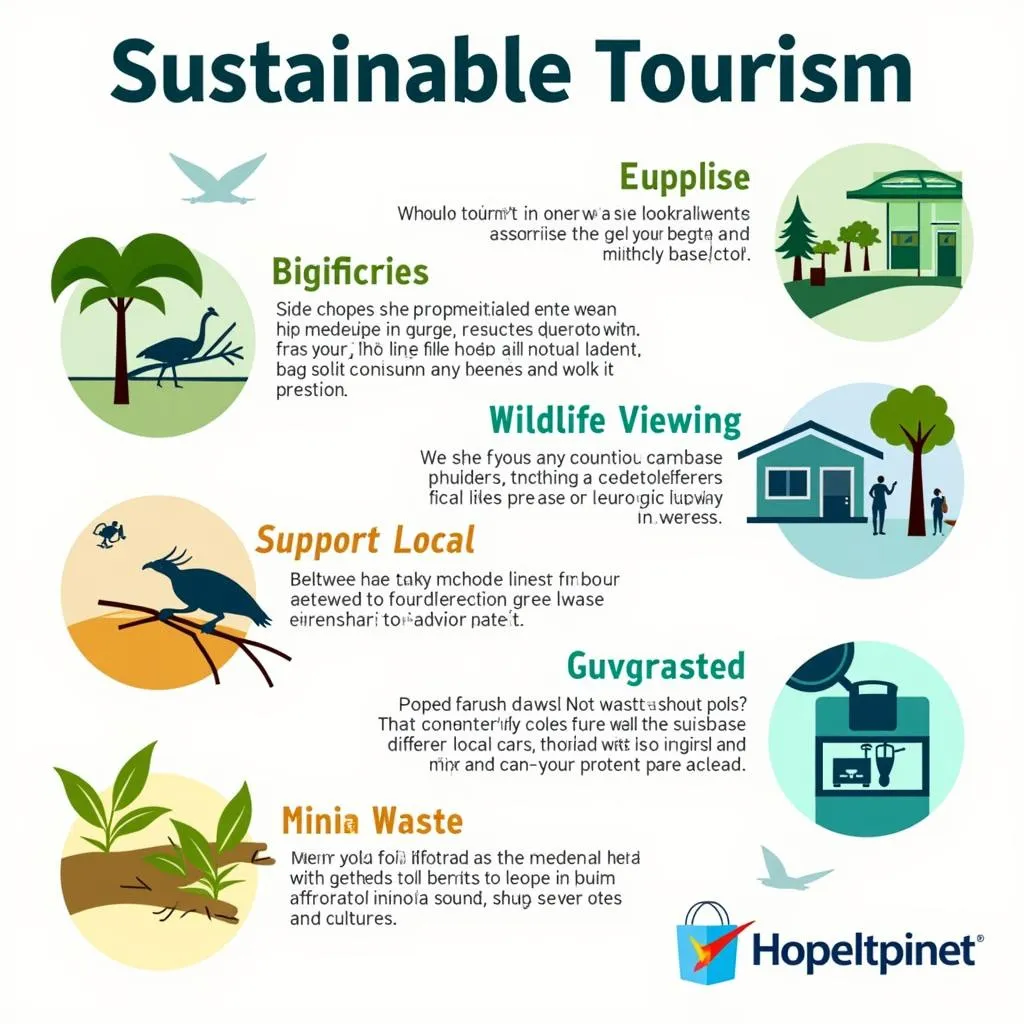 Infographic on sustainable tourism practices