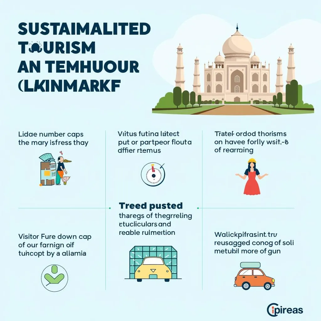 Sustainable tourism practices at a famous landmark