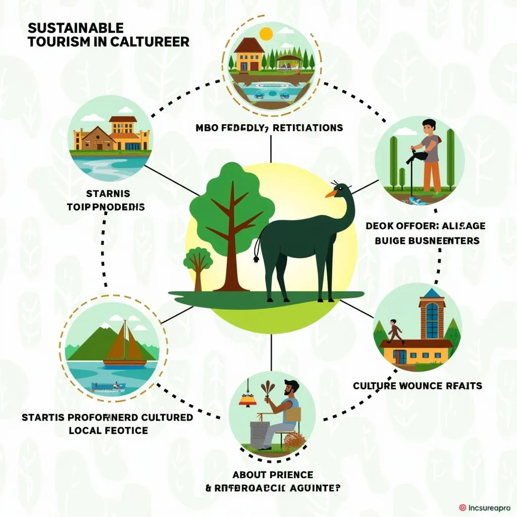 Sustainable tourism practices infographic