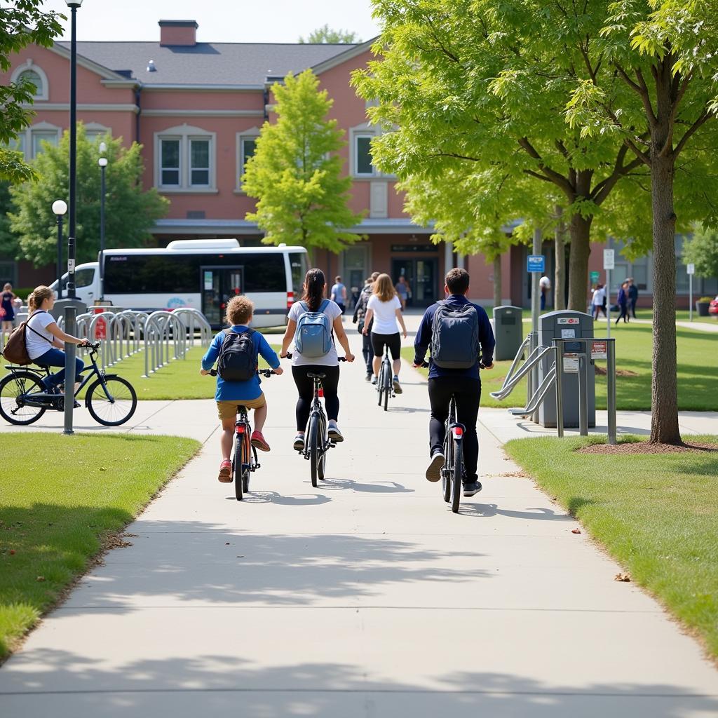 Sustainable transportation on school campus