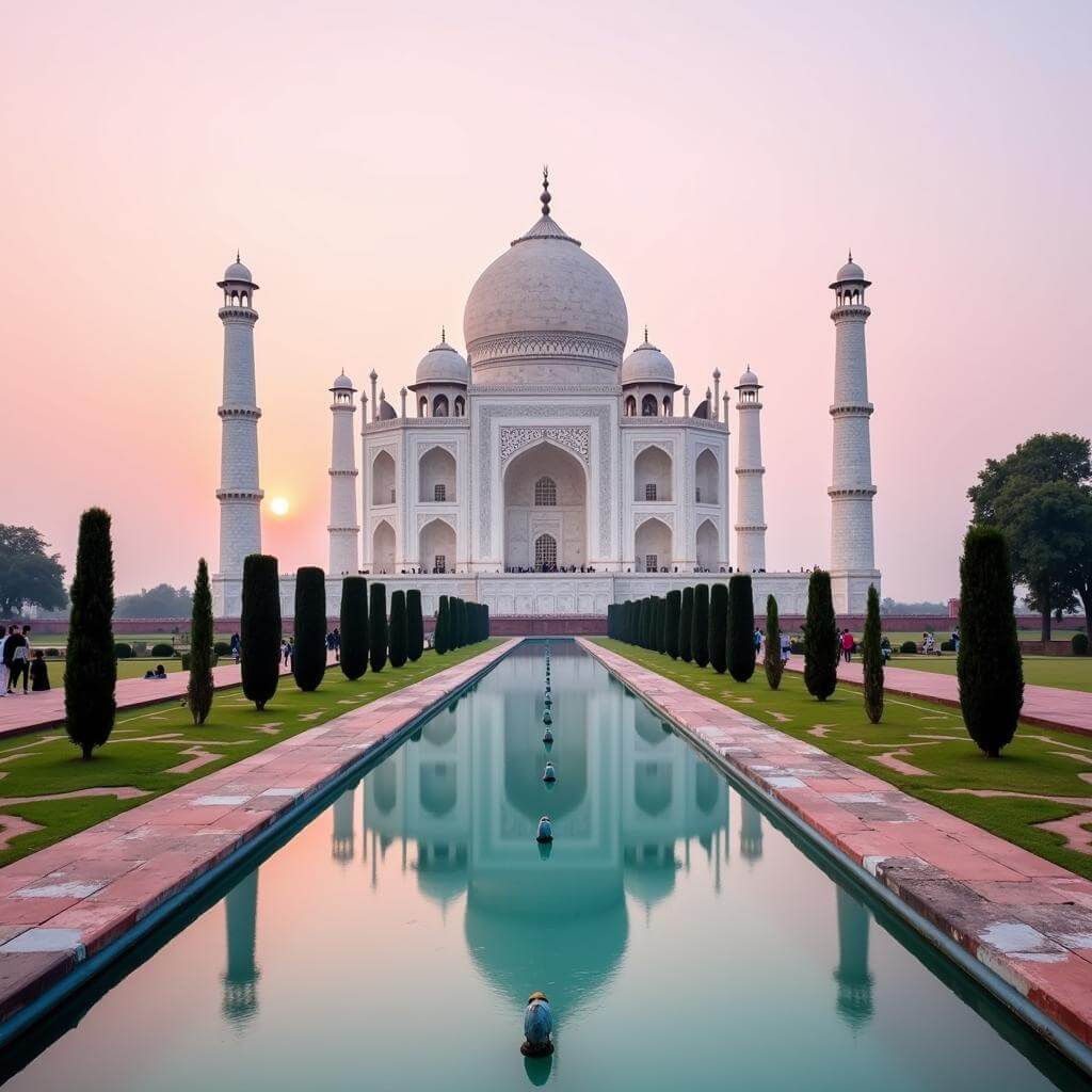 The Taj Mahal in Agra, India - an architectural marvel