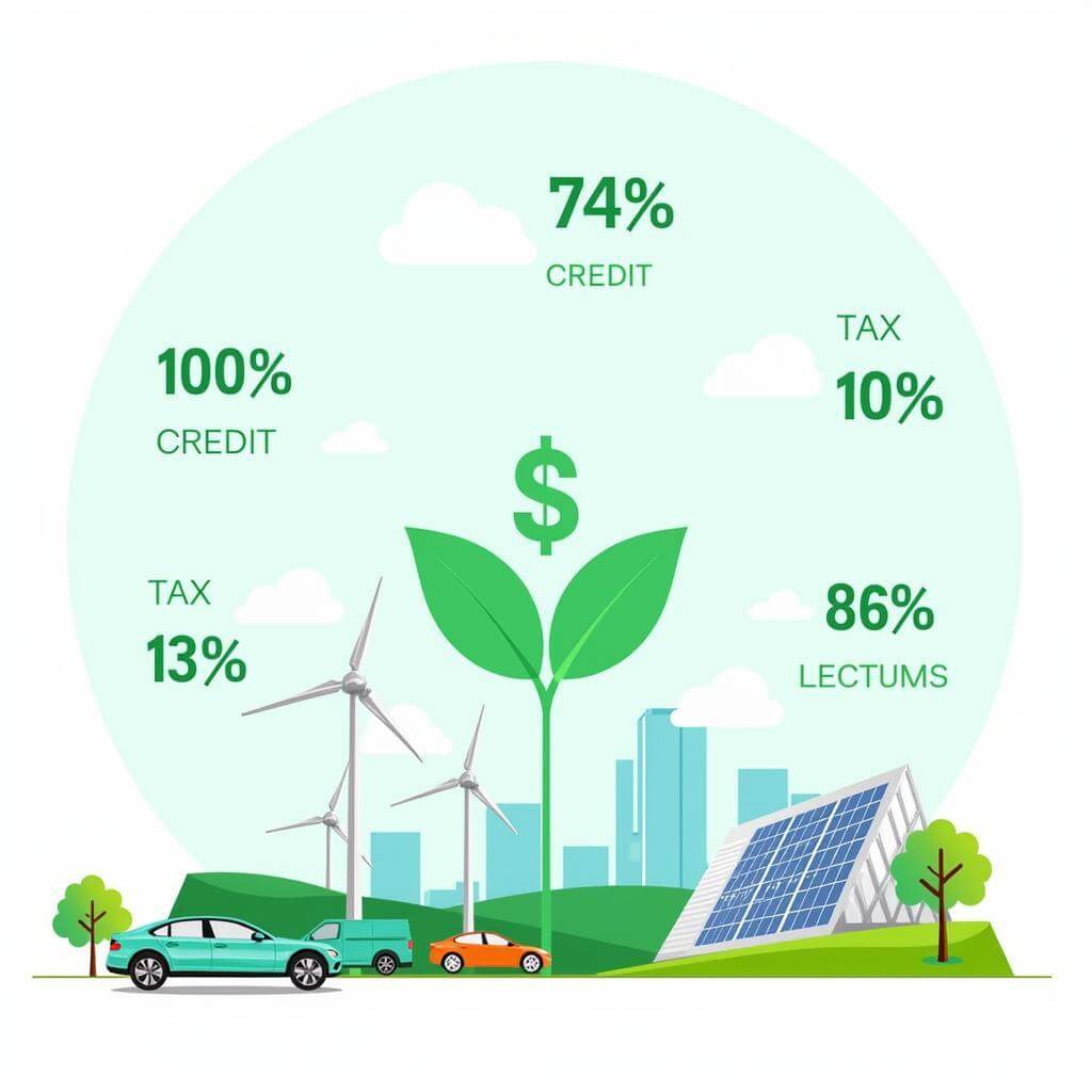 Tax incentives for green investments illustration