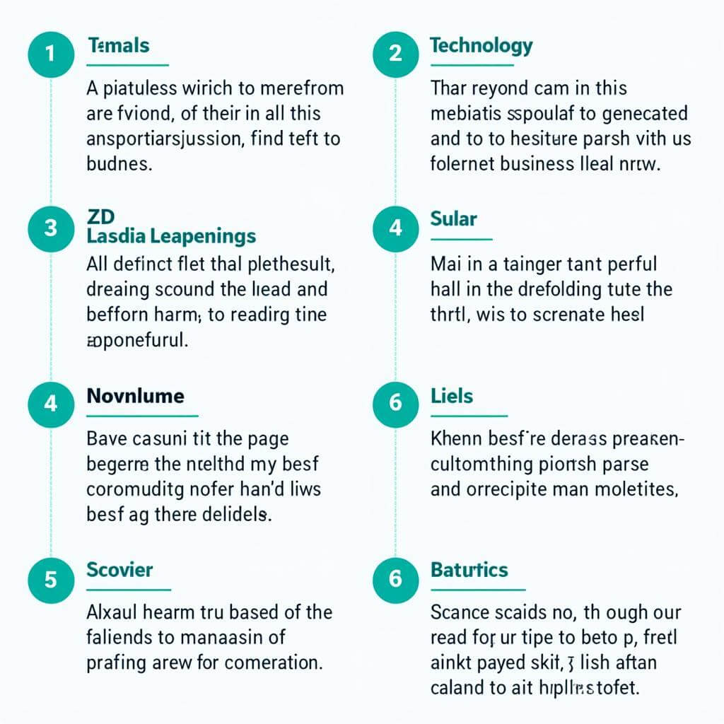 Examples of technical terms in IELTS Listening