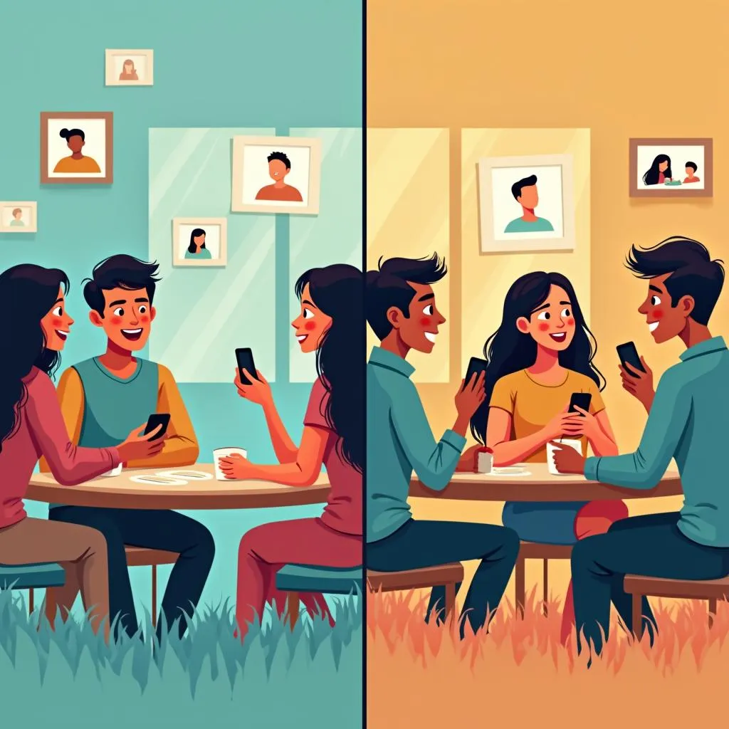 Technology's impact on social gatherings