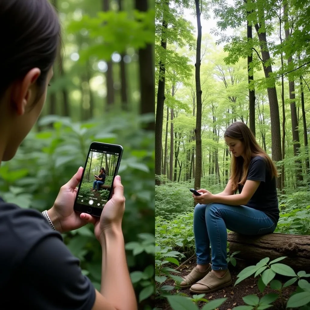 Balancing technology and nature connection