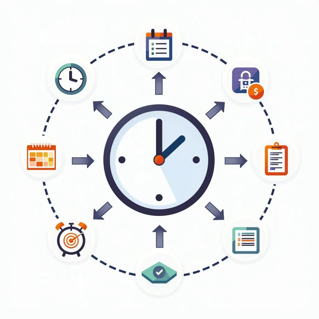 Time management concept illustration