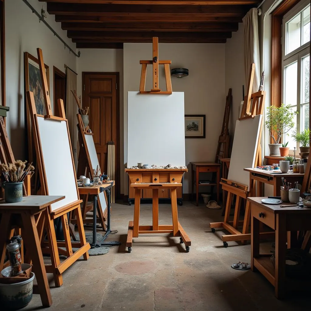 Traditional art studio