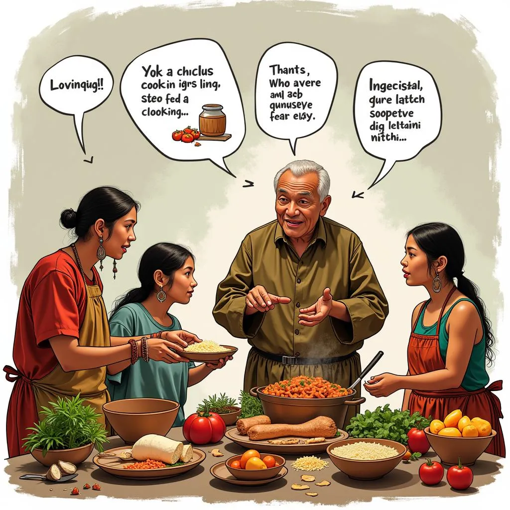 Traditional cooking and linguistic preservation