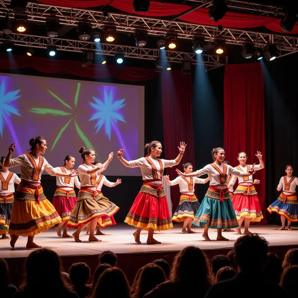 Traditional dance performance at a cultural festival