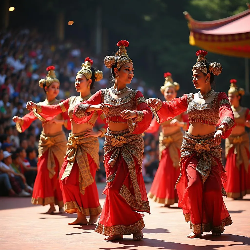 Traditional dance performance at a cultural festival