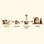 Traditional rice wine production process