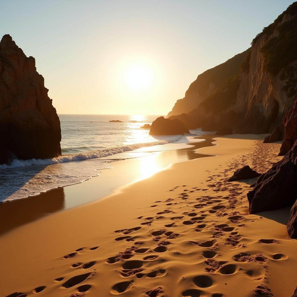 Tranquil beach sanctuary for finding inner peace