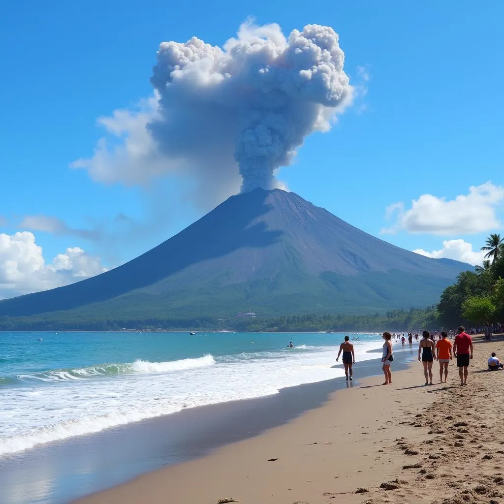 Unexpected trip to Bali disrupted by volcanic eruption