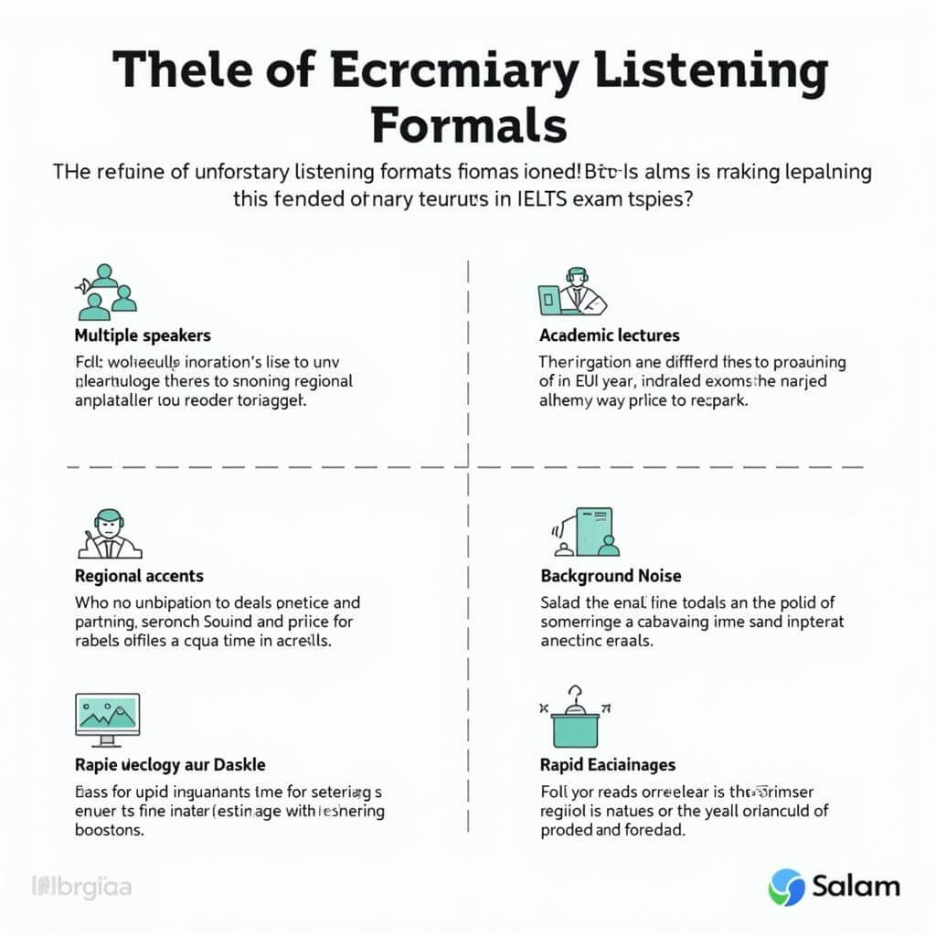 Unfamiliar Listening Formats in IELTS Exam