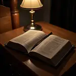 Unfinished book on bedside table with bookmark