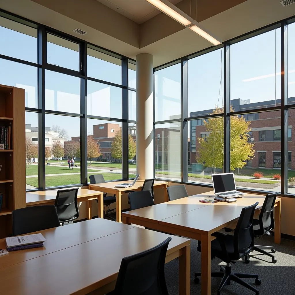 University library study area