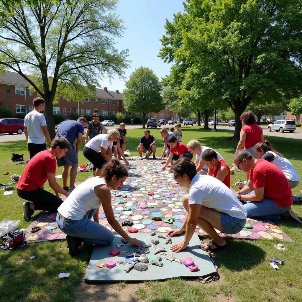 Public art fostering community engagement