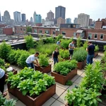 Urban gardens contributing to food security in cities