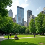 Urban green spaces enhancing city sustainability